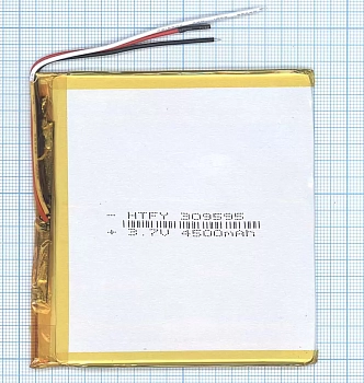 Аккумуляторная батарея Li-Pol (3x95x95мм), 3pin, 3.7В, 4500мАч